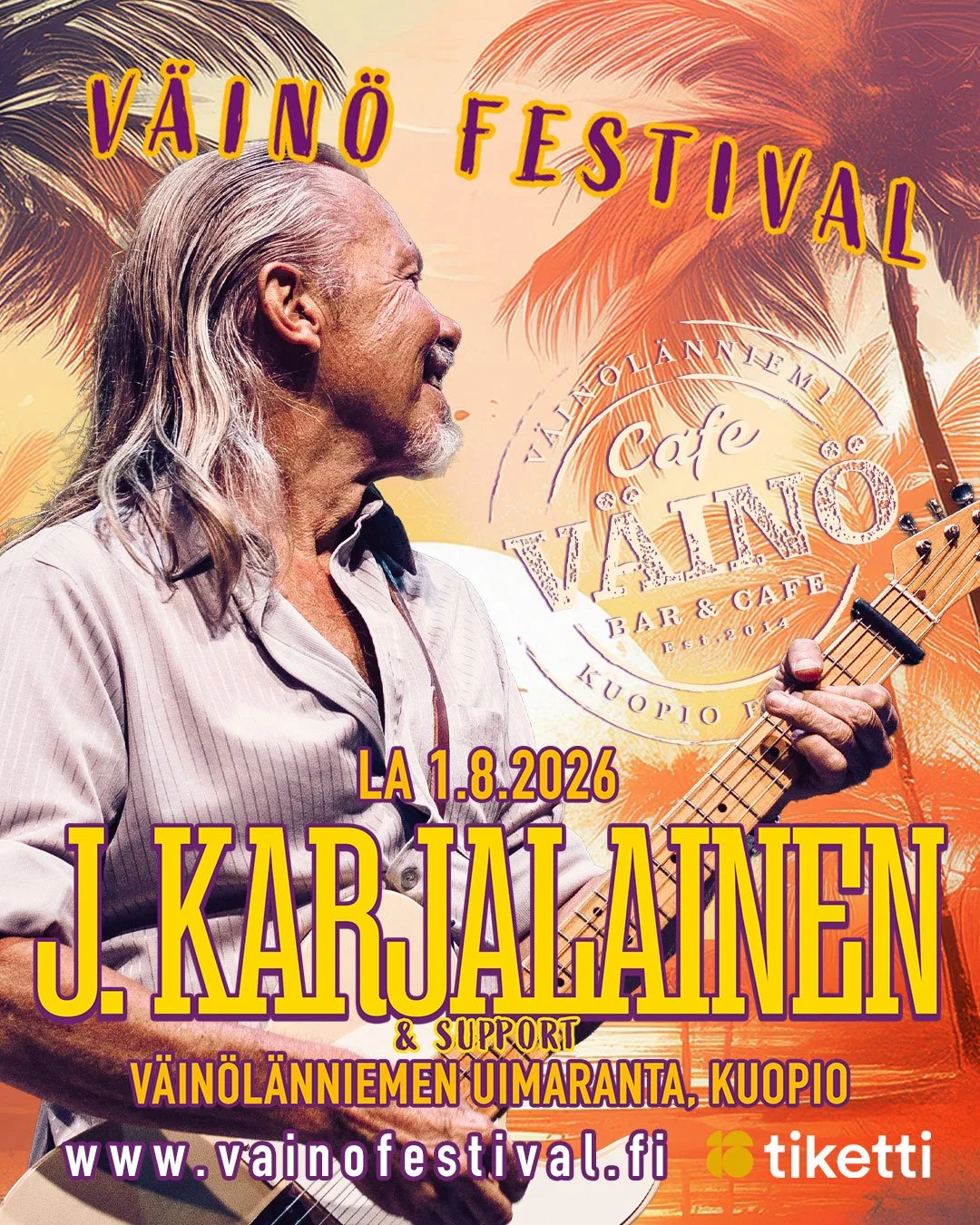 Kampanja! Väinö Festival: J.Karjalainen liput 4kpl