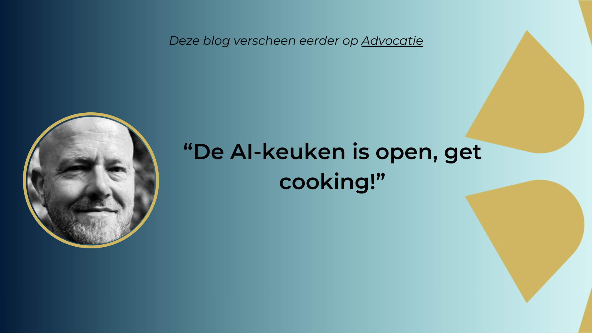 Blog: De nieuwe koks in de AI-keuken
