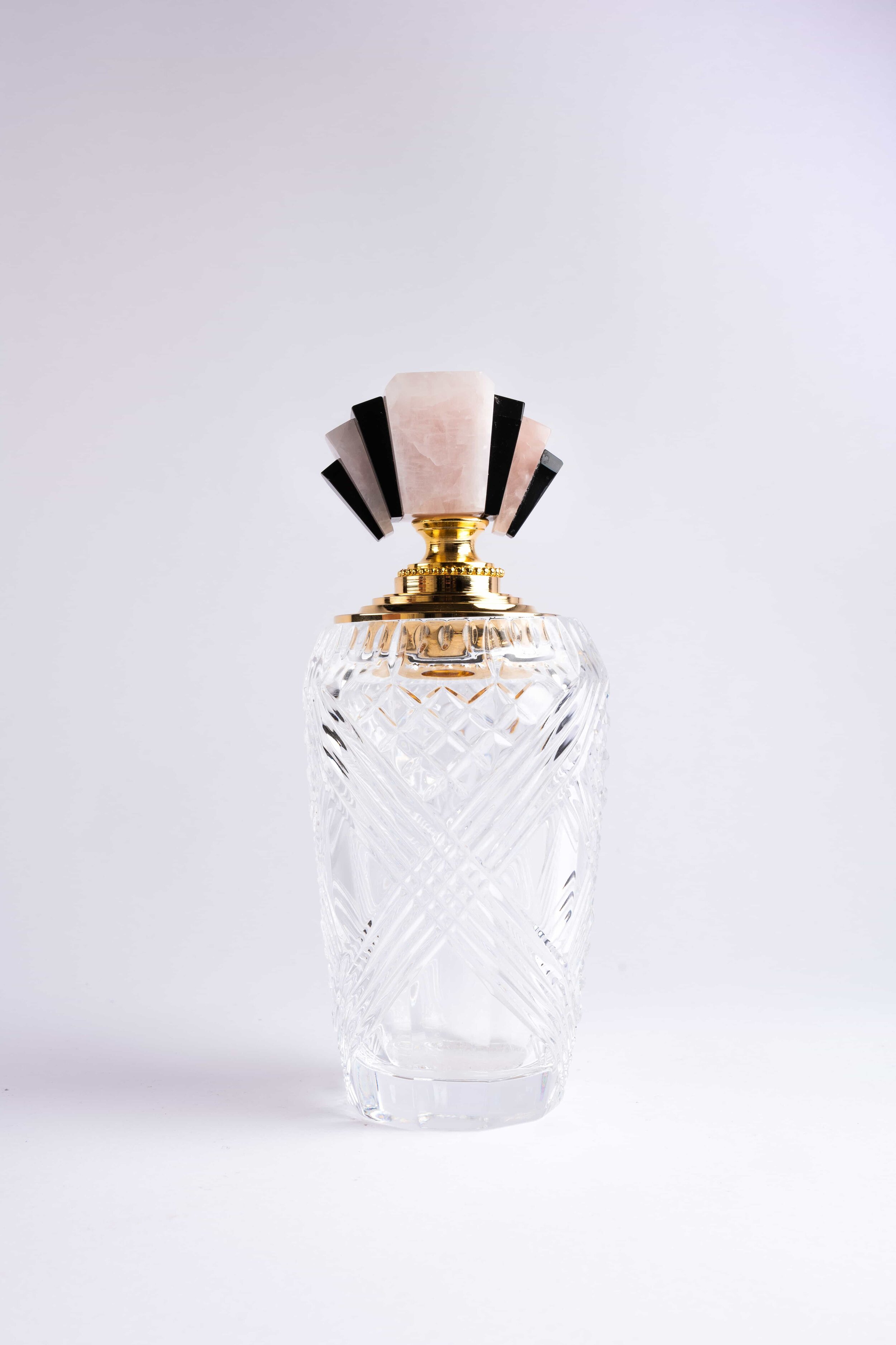 Tizo Square Crystal Glass Diamond Perfume Bottle