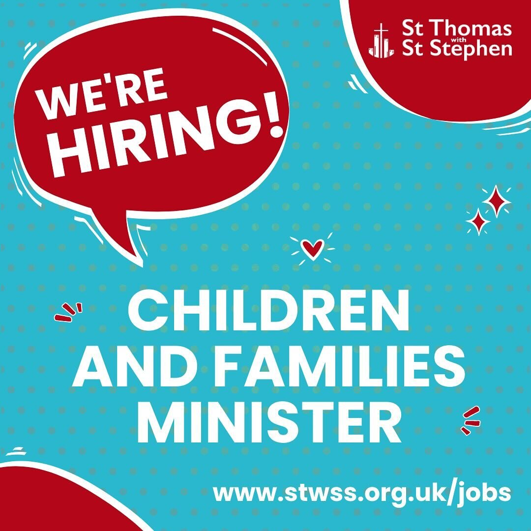 We&rsquo;re looking to appoint a Children and Families Minister! Closing date for applications is on Monday 29 April. More information and the application form is available at stwss.org.uk/jobs