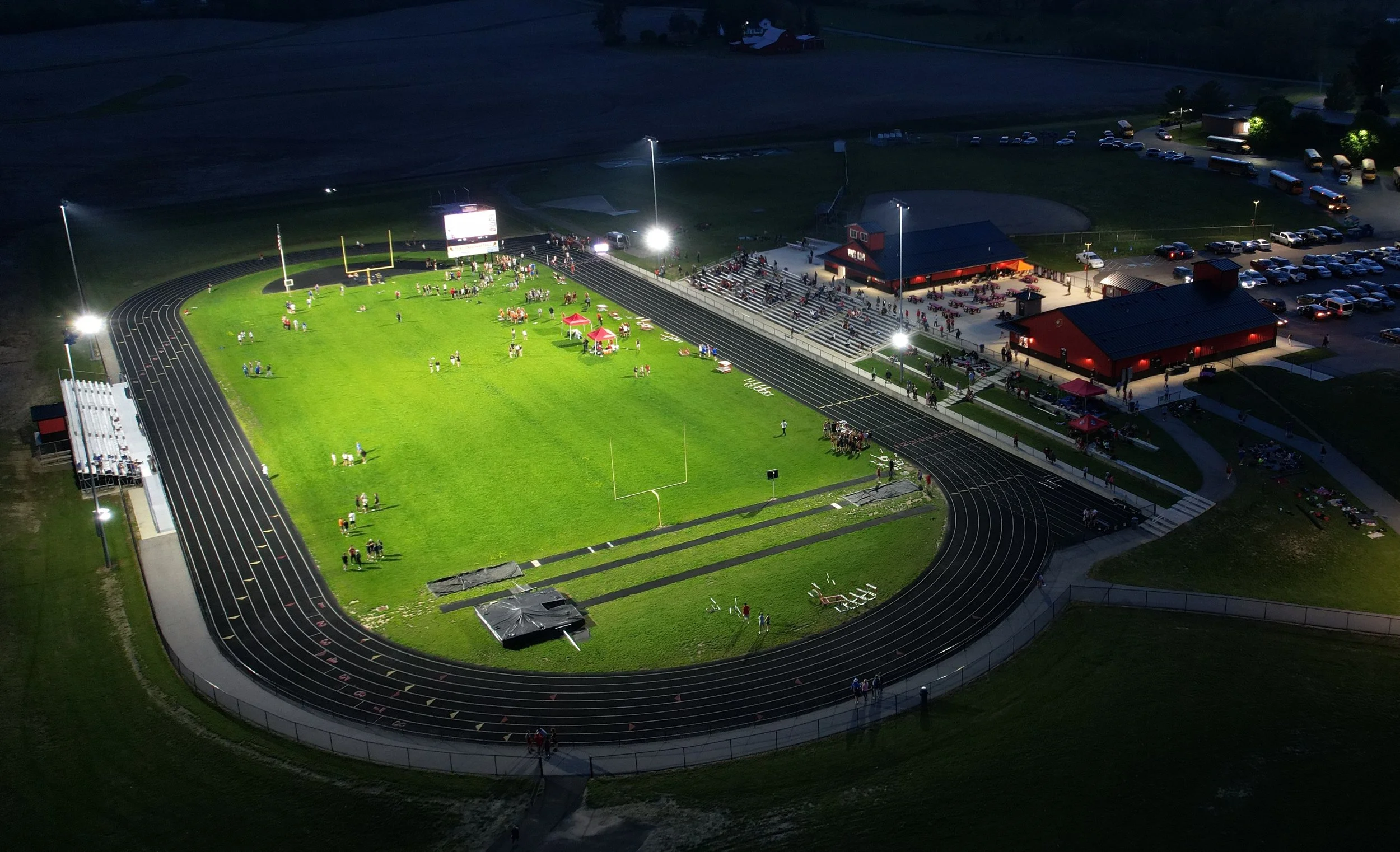 Triad High School Fieldhouse, Locker Rooms and Track & Field Lighting - North Lewsiburg, Ohio