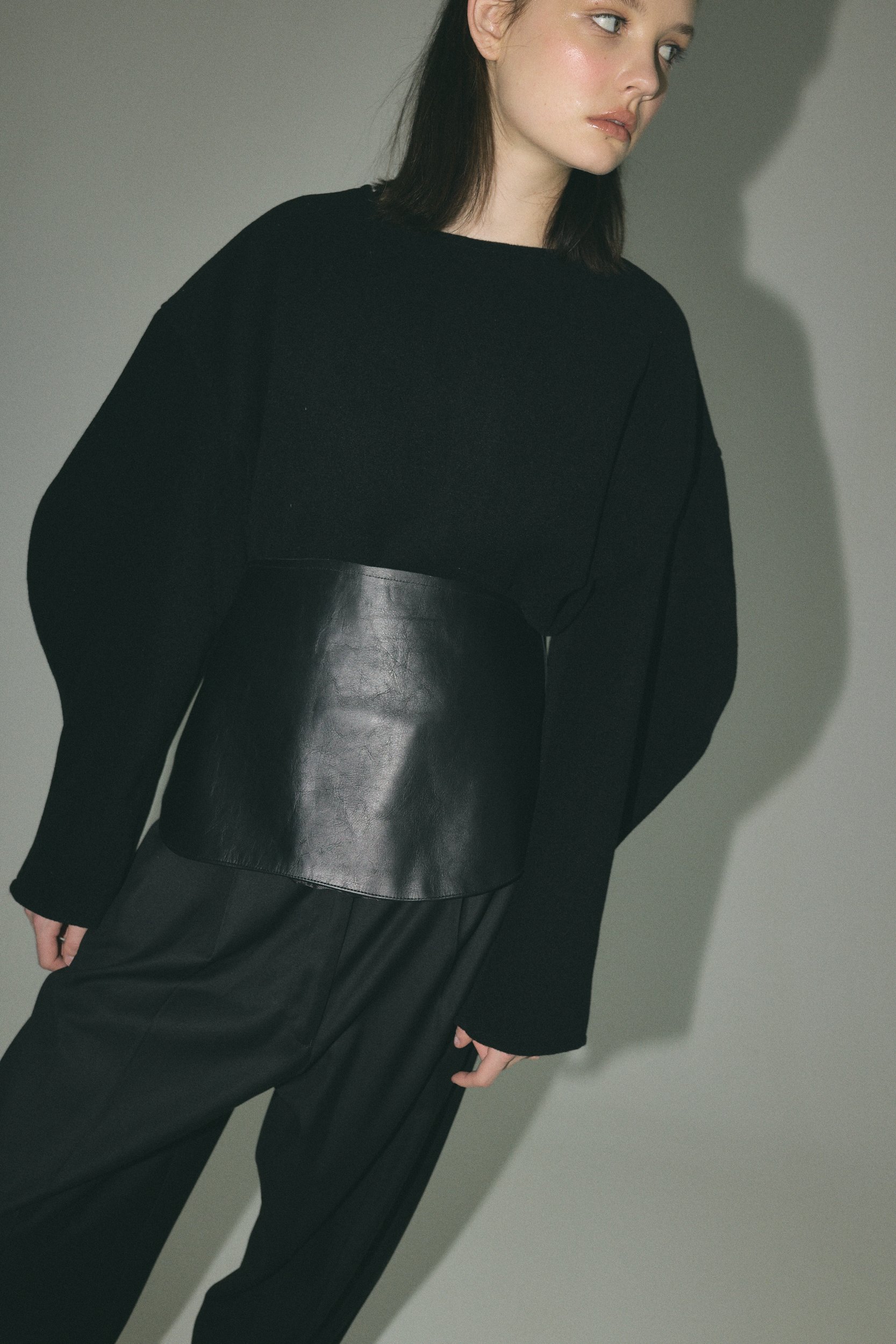 WOOL CROPPED TOP