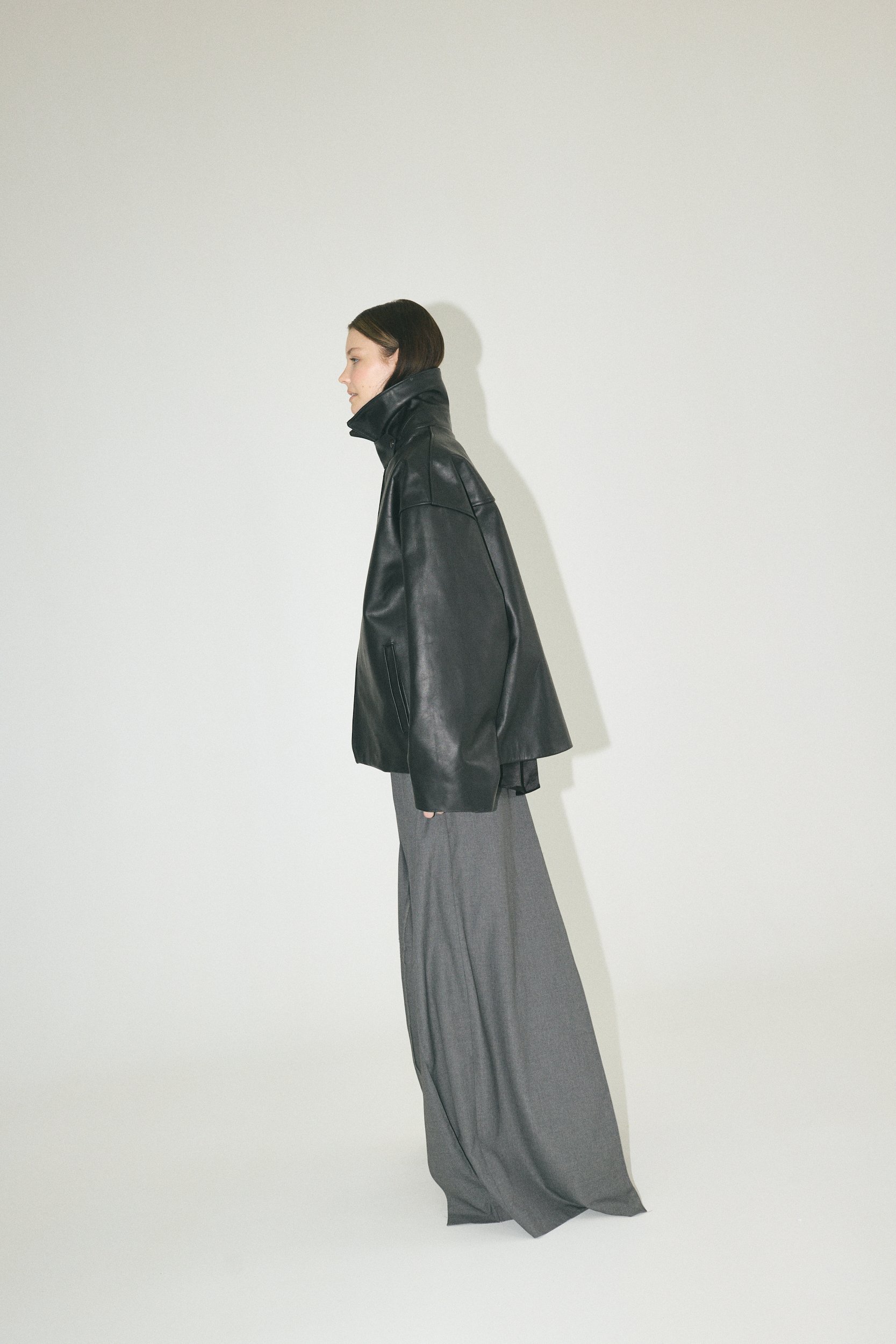 GREY LONG SKIRT