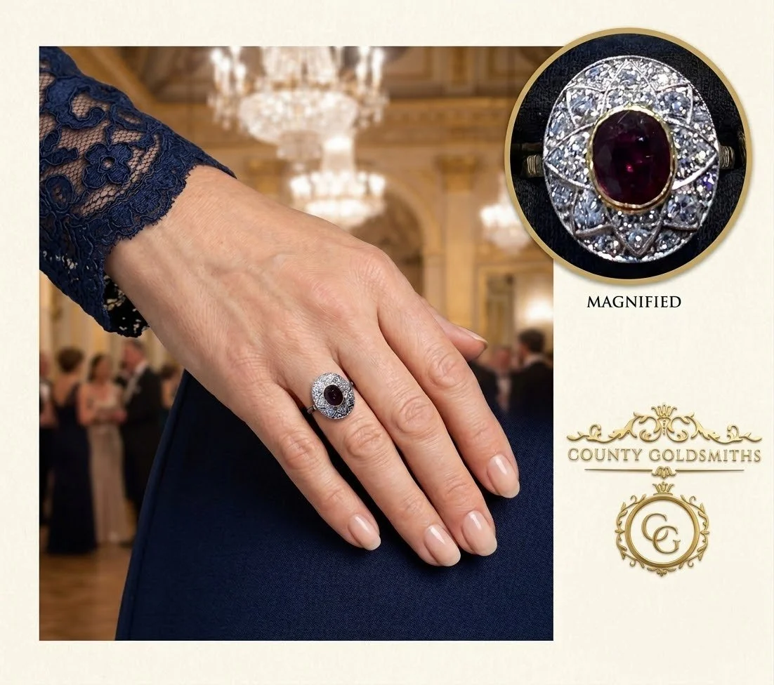 18ct Gold Ruby and Diamond ring
