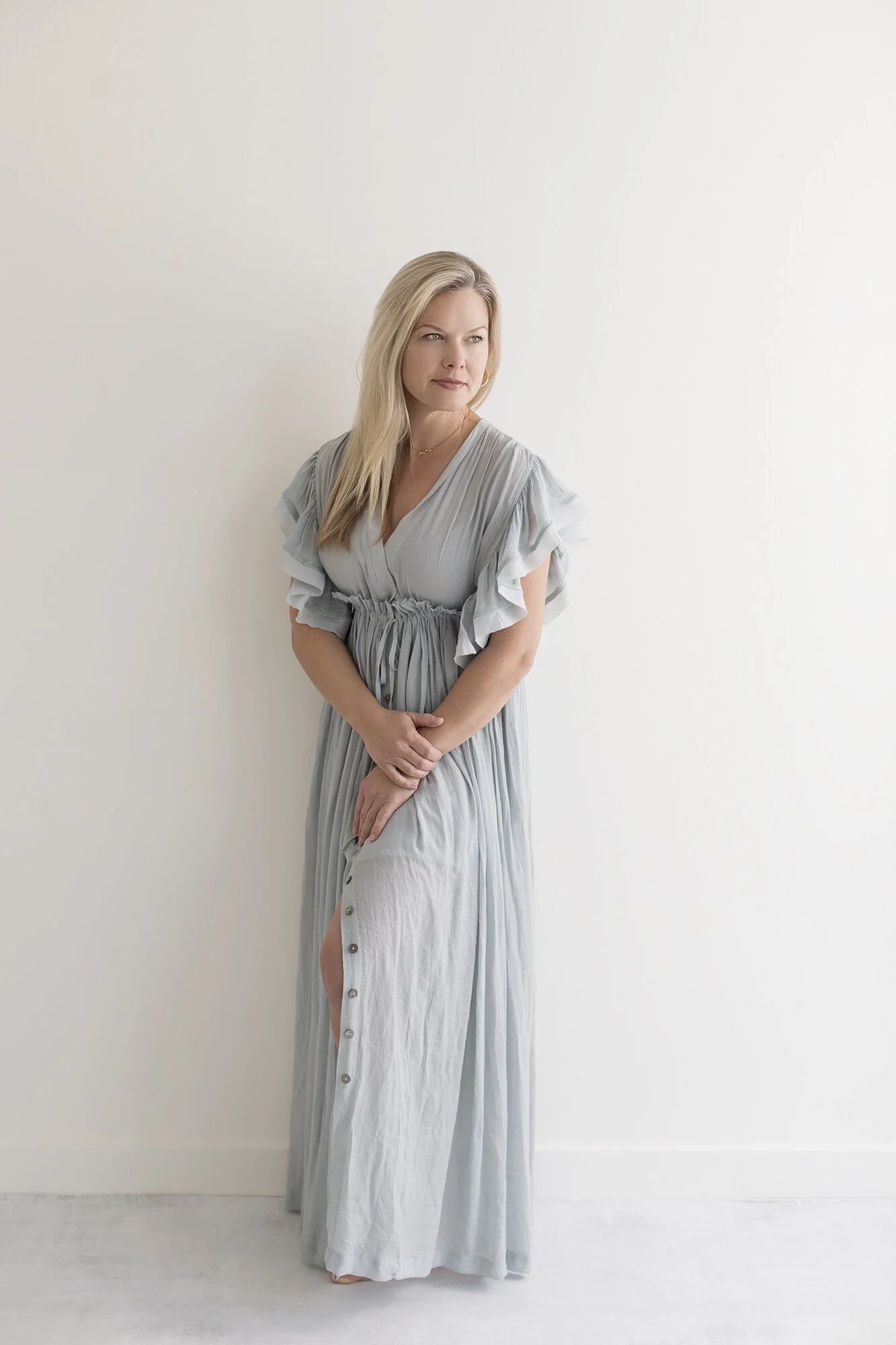 Vici Anika Pocketed Ruffle Maxi, One Size