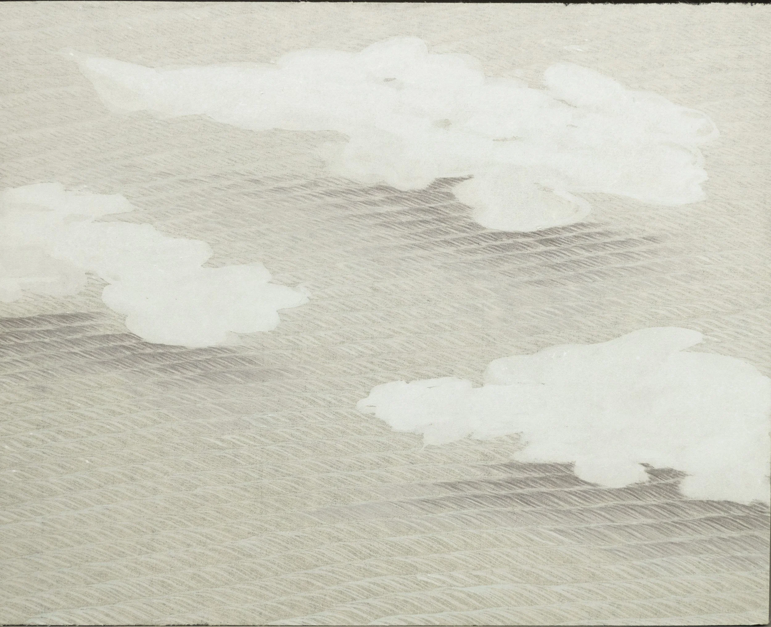 chalk and pigment drawing, 2025