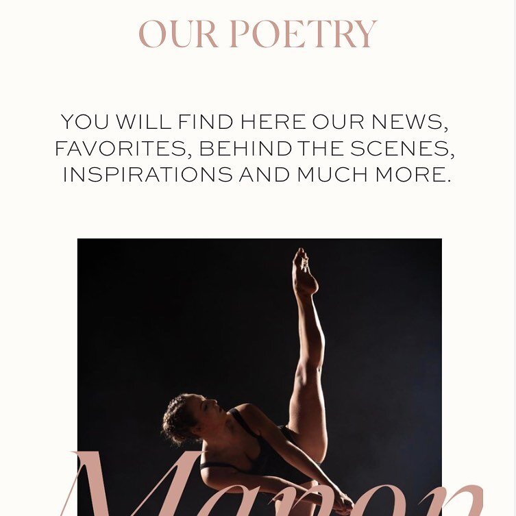 Introducing OUR POETRY 🌷Discover our new journal and the first article, an interview with dancer Manon Hallay @red.frog - link in bio. We hope you will like it! Please add your comment on the website, we love to hear from you
.
.
.
#newblog #newblog