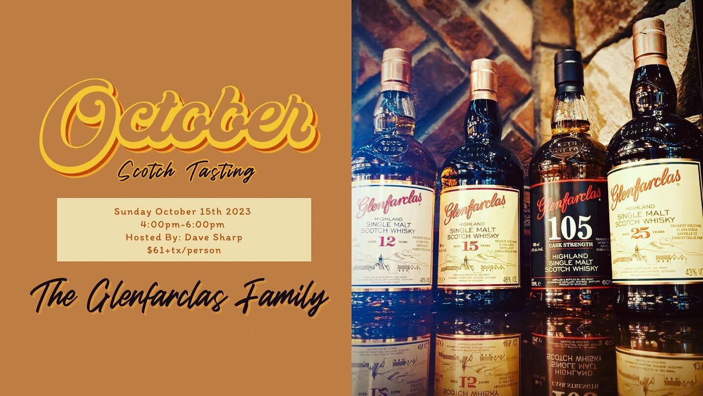 &ldquo;Of All The Kings, Glenfarclas Reigns Supreme&rdquo; 

🥃 Our Monthly Scotch Tasting, Featuring @glenfarclasdistillery &amp; hosted by Dave Sharp - this Sunday! 

We only have about 10 spots left - our whisky mailing list snagged up most of the