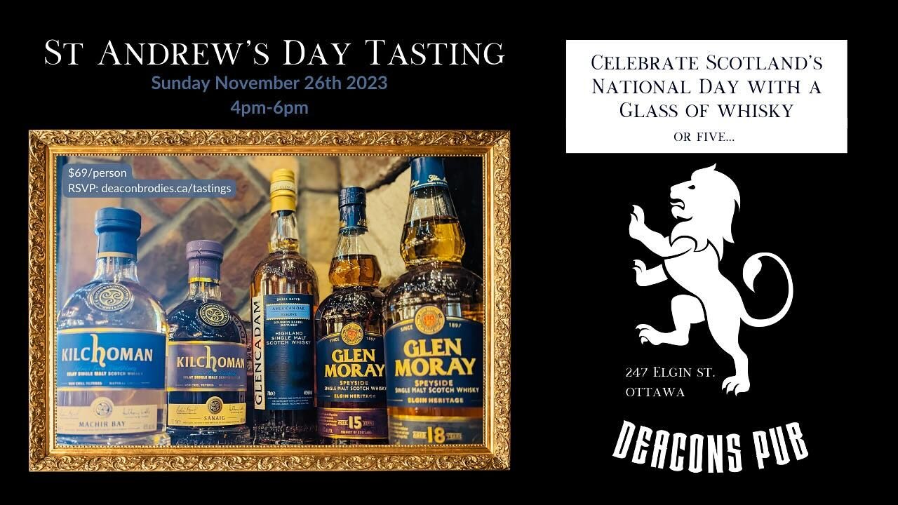 This special ST ANDREWS tasting was SOLD OUT! However, we just had a last minute cancellation from a table of 10. Want a spot and free tomorrow from 4-6pm? Hit the 🔗 in our bio to RSVP now. First 10 people to RSVP get the seats!

Featuring:

Hosted 