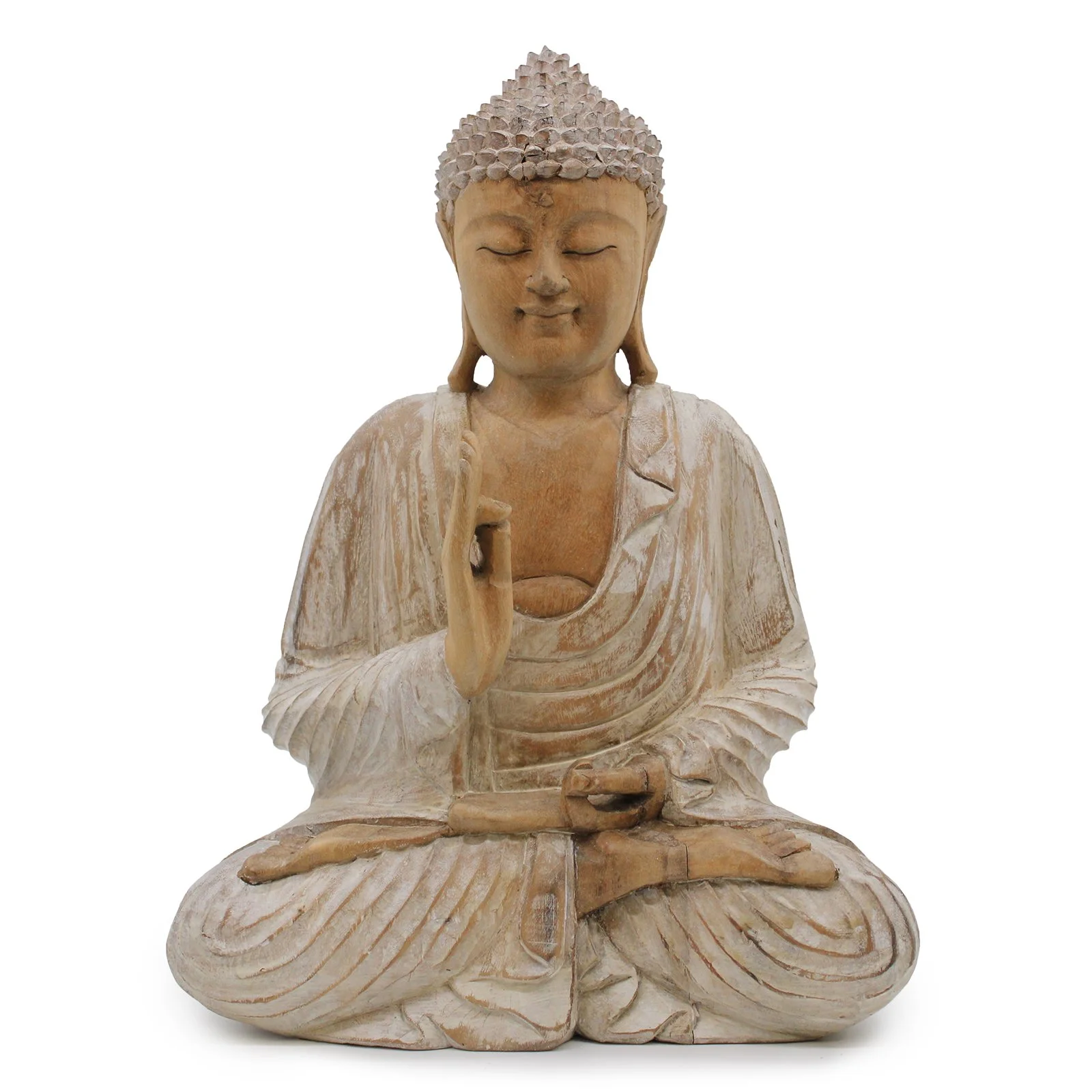 Hand Carved Buddha from Bali Reiki Divine Therapy