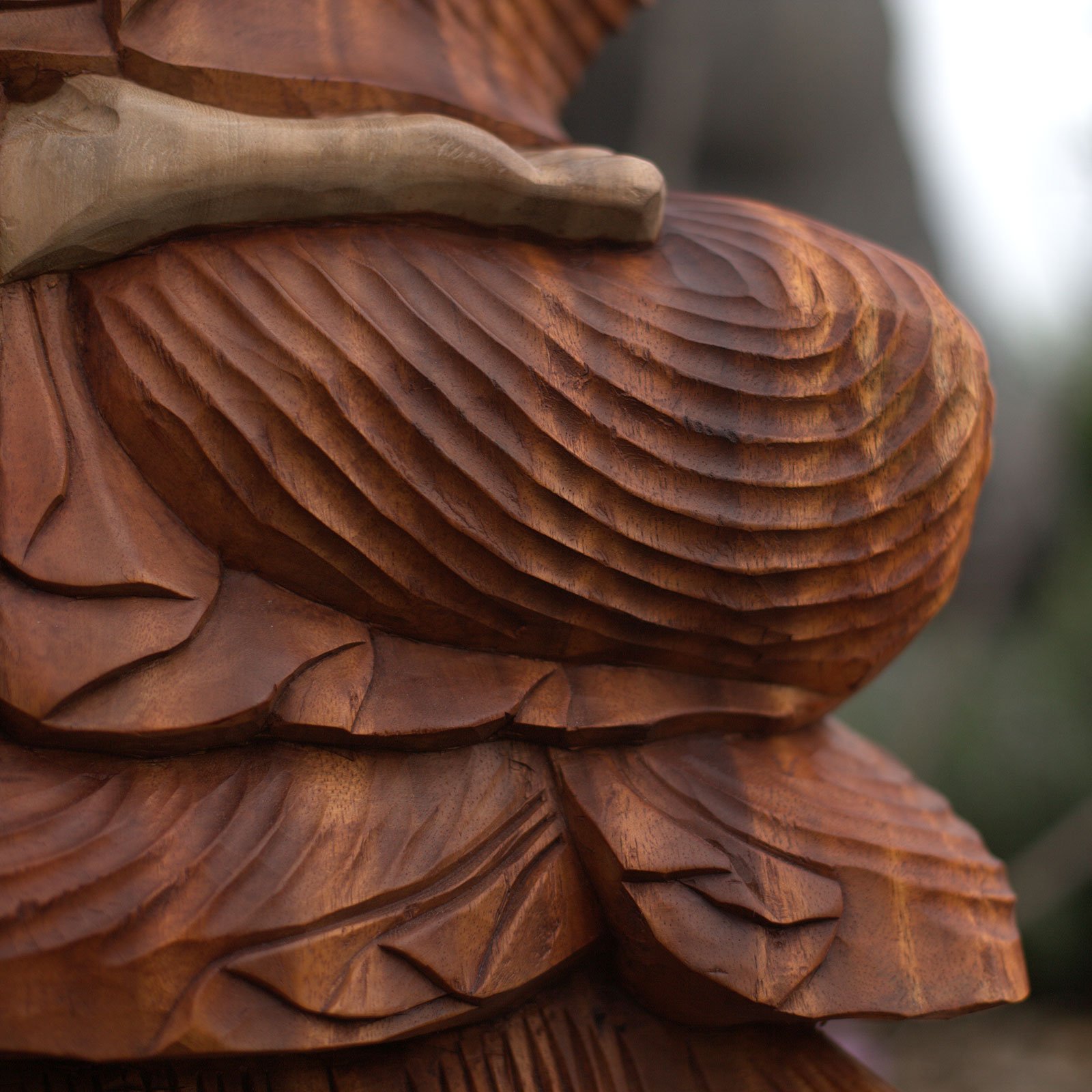 Hand Carved Buddha from Bali Reiki Divine Therapy