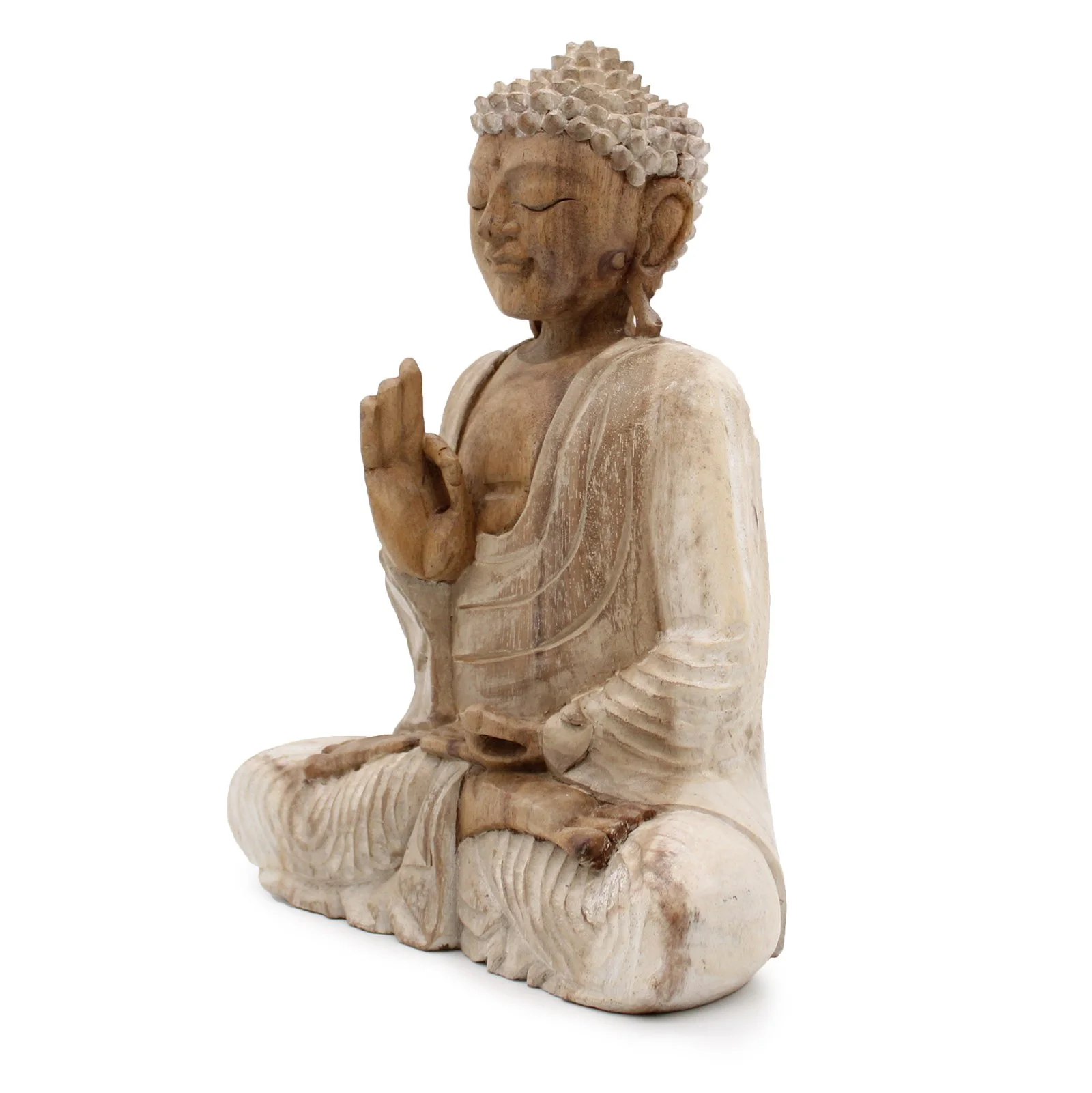Hand Carved Buddha from Bali Reiki Divine Therapy