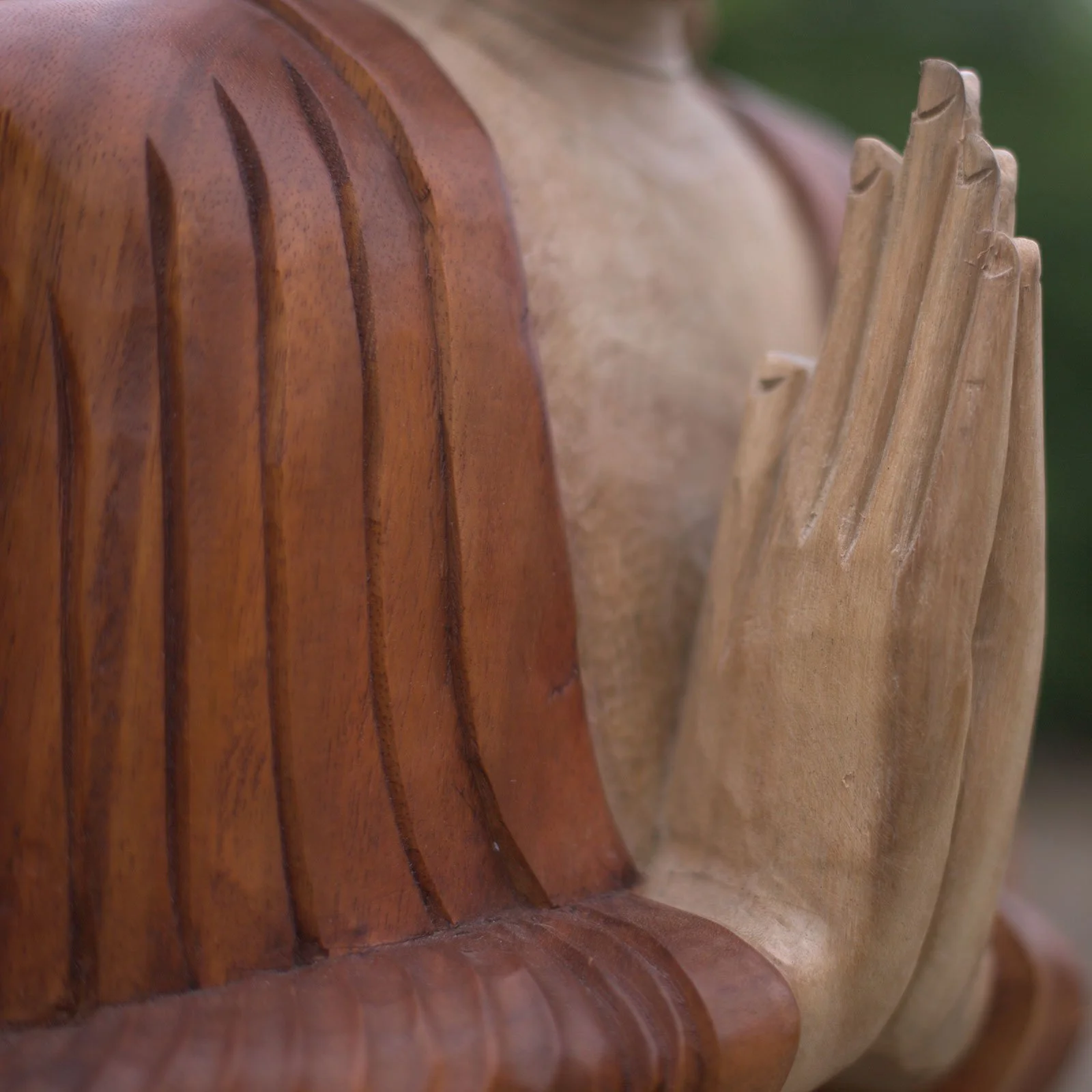 Hand Carved Buddha from Bali Reiki Divine Therapy