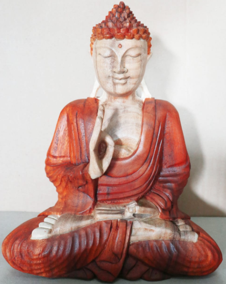 Hand Carved Buddha from Bali Reiki Divine Therapy