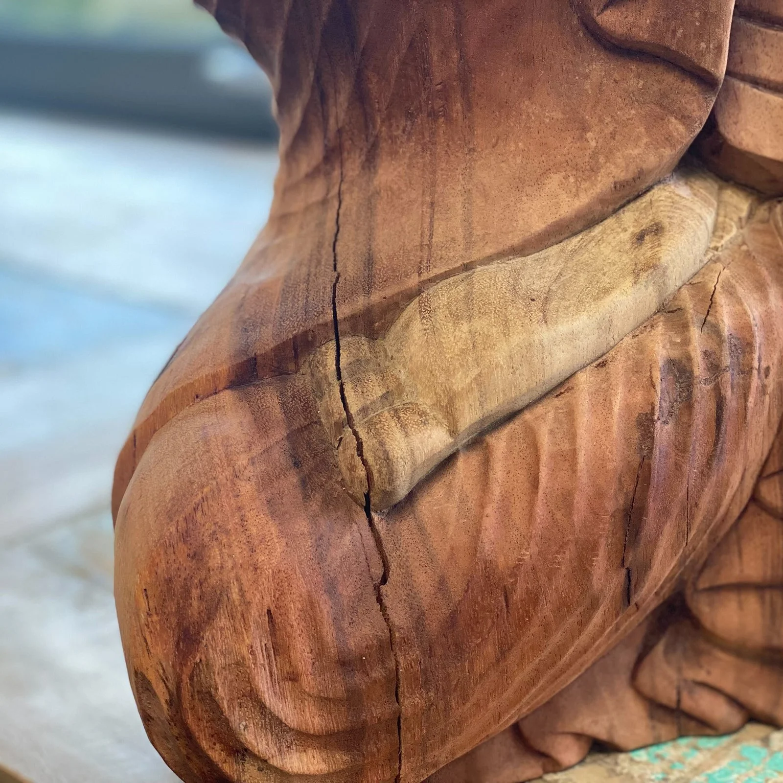 Hand Carved Buddha from Bali Reiki Divine Therapy