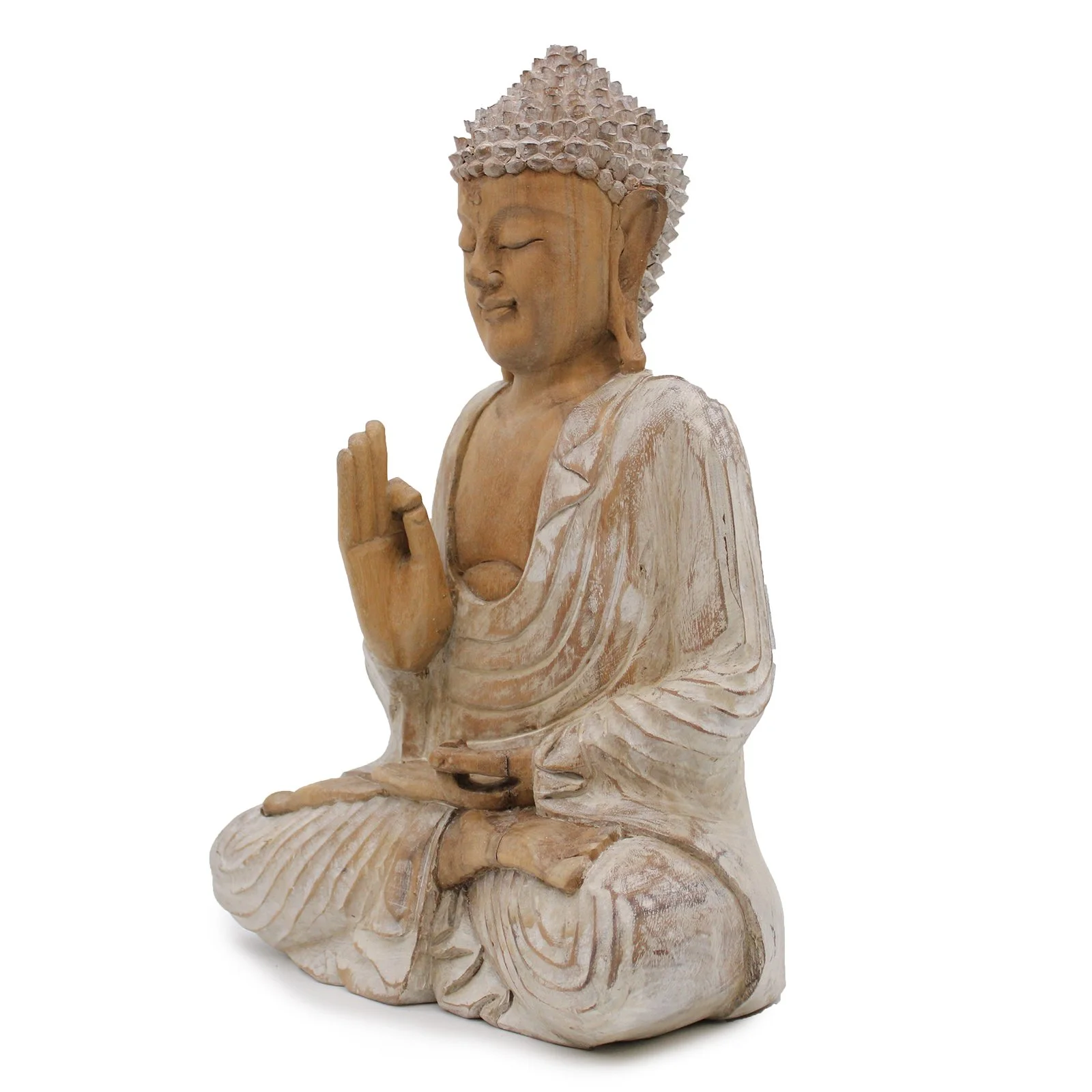 Hand Carved Buddha from Bali Reiki Divine Therapy