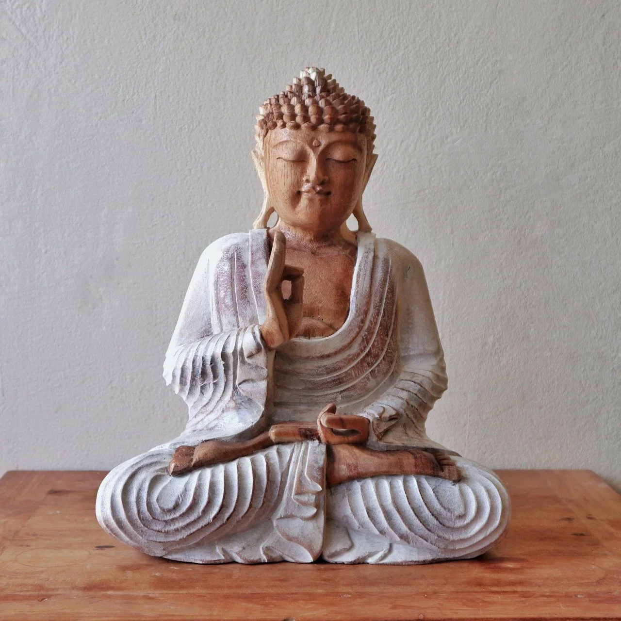 Hand Carved Buddha from Bali Reiki Divine Therapy