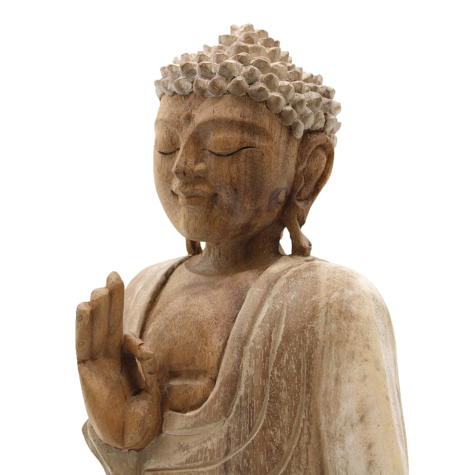 Hand Carved Buddha from Bali Reiki Divine Therapy