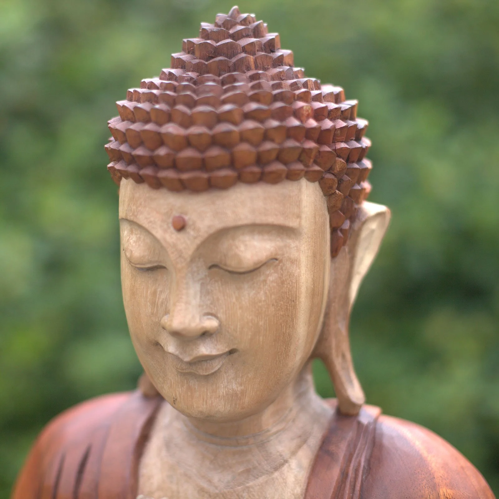 Hand Carved Buddha from Bali Reiki Divine Therapy