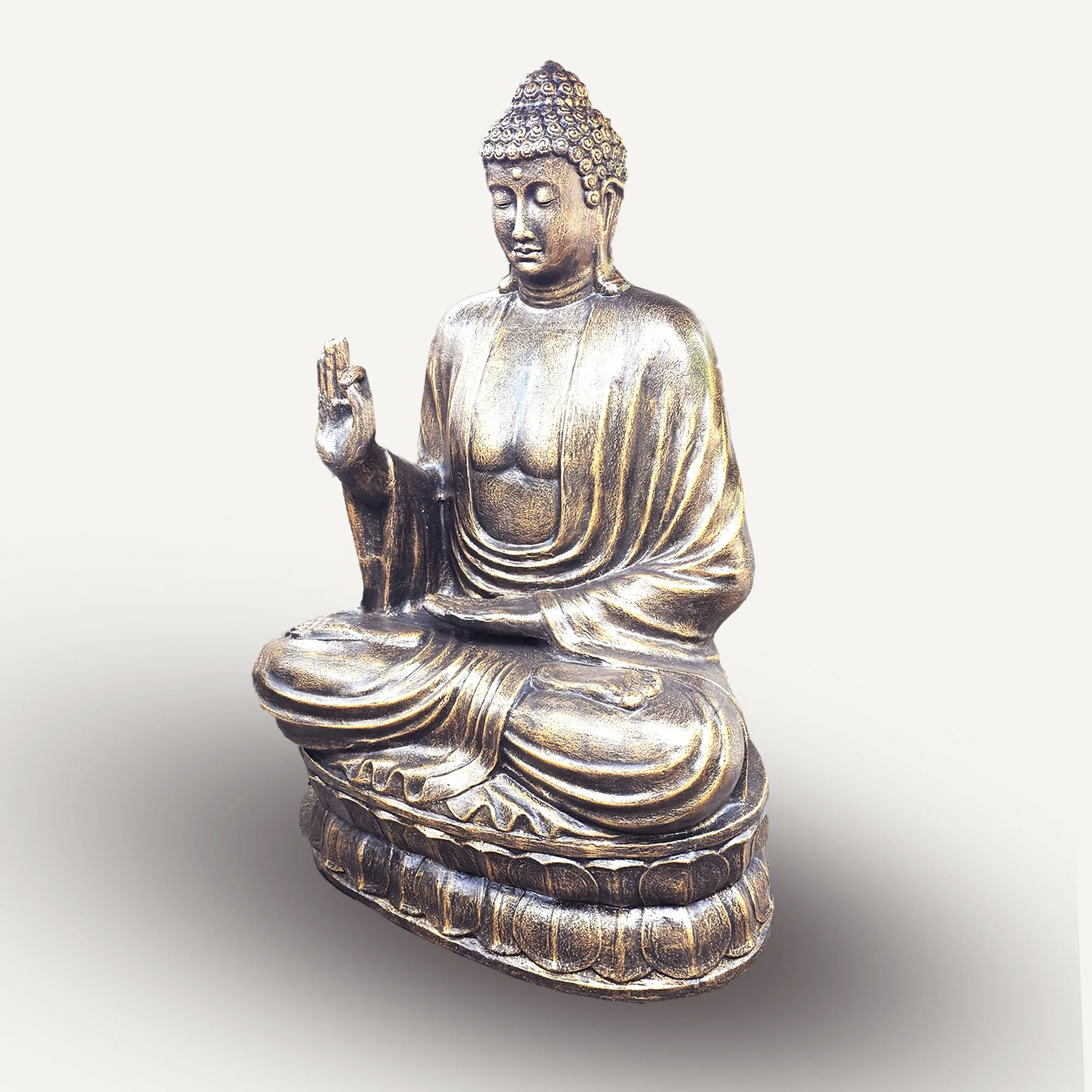 Extra Large Antique Gold Buddha Teaching 2m tall, £1,170 Reiki Divine Therapy