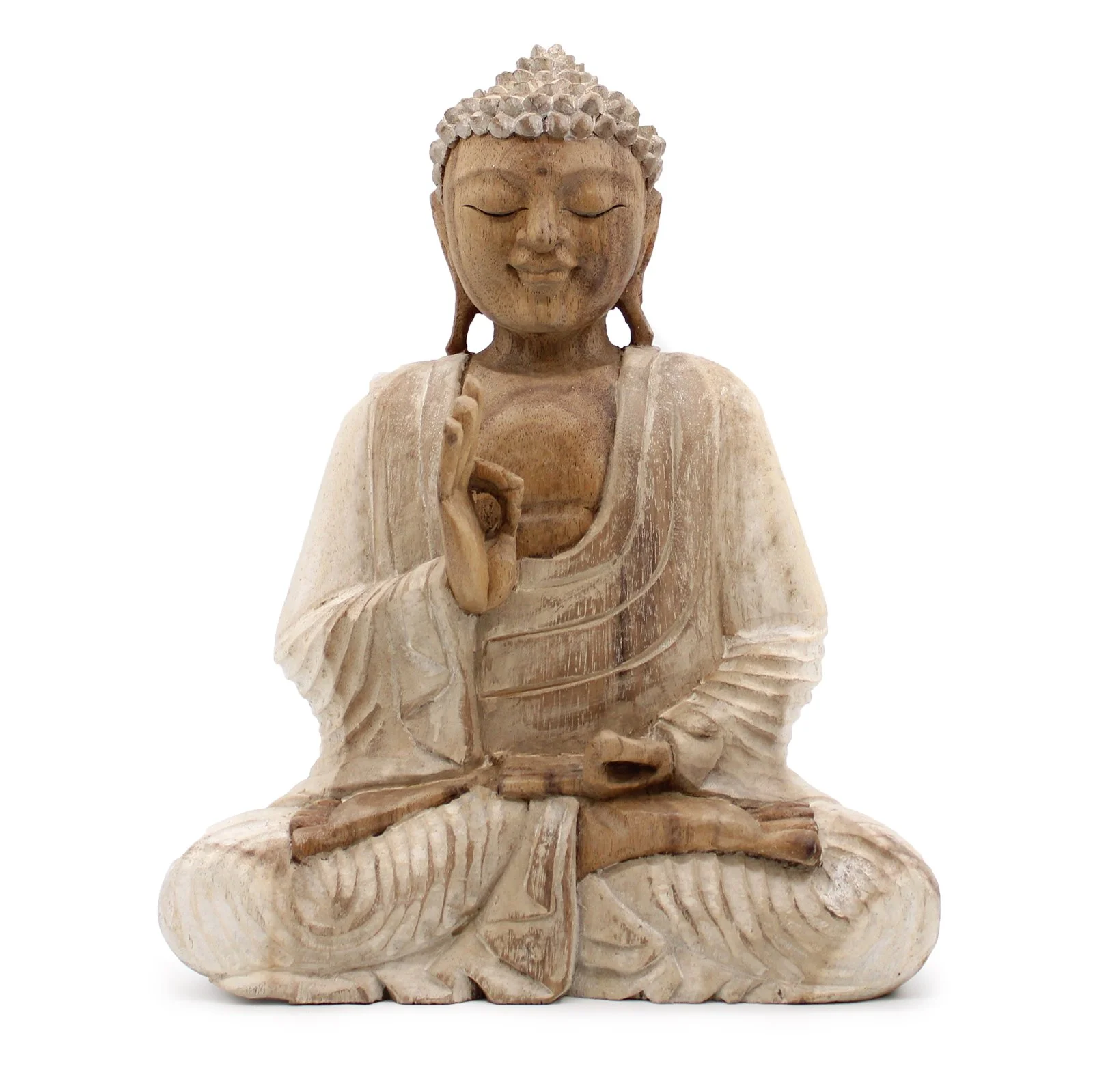 Hand Carved Buddha from Bali Reiki Divine Therapy