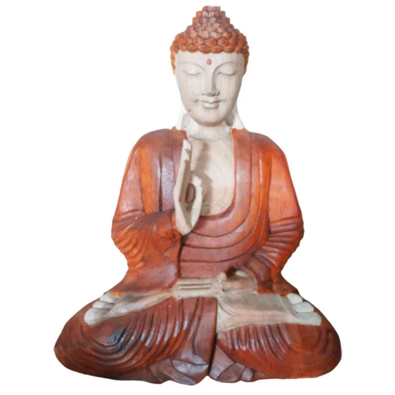 Hand Carved Buddha from Bali Reiki Divine Therapy