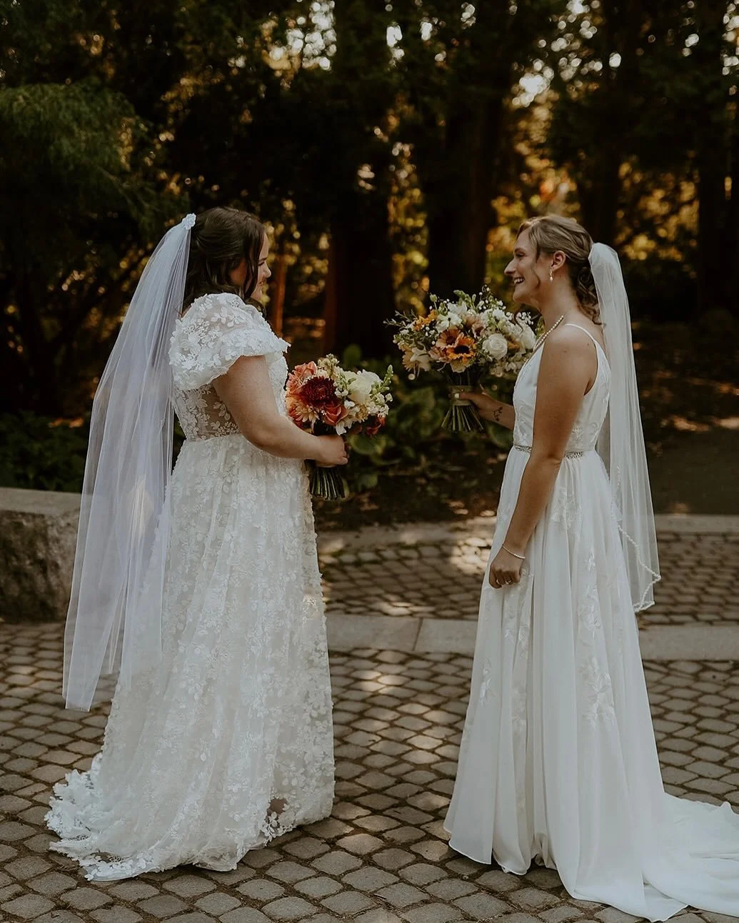 Forever &amp; Always ✨ In love with how Sarah + Morgan&rsquo;s dresses and bouquets complement each other perfectly, and just made for the most eye catching portraits.

Coordination: @hannahnewtonevents 
Photography: @lilianjune_photography 
Venue: @