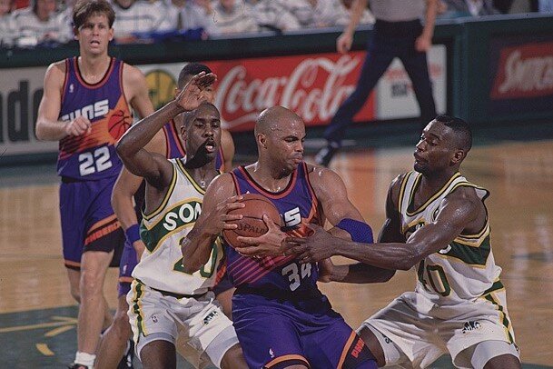 Vintage 1993 Western Finals Seattle Sonics vs Phoenix Suns T-Shirt