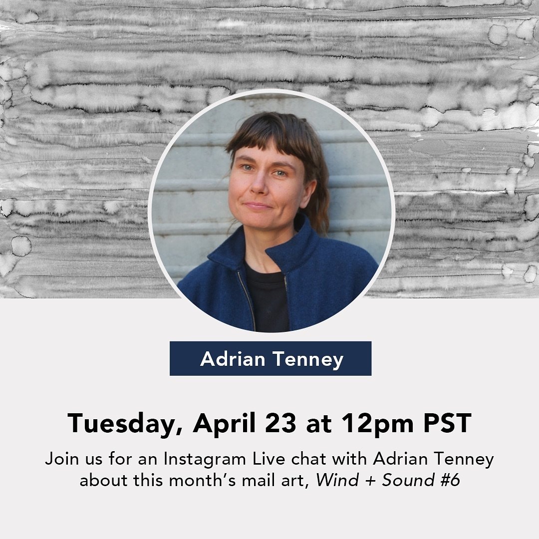 Join us for a live artist chat with our postcard artist, Adrian Tenney!

We&rsquo;ll chat about her practice of drawing by listening, the intersections she has found between landscape design and visual art, and how activism is intertwined with her cr