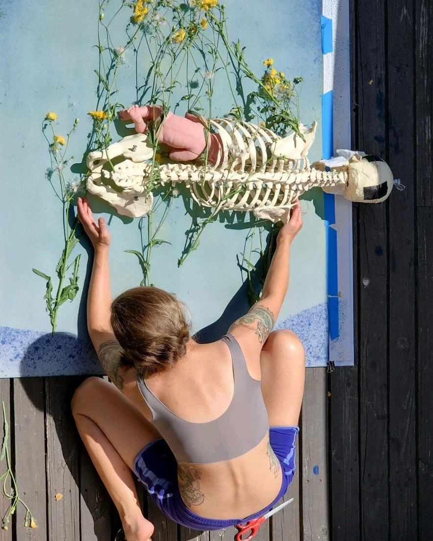 Artists at Work: Here&rsquo;s a peek into Lacey McKinney&rsquo;s creative process
Her mail art Reconfiguration 67 is featured on MFYI Vol.53 

Here you can see Lacey&rsquo;s mastery of layers and transparency. Using props and her own body with solar 