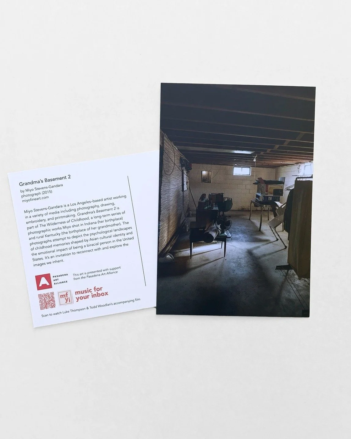 Artist Spotlight: Meet visual artist Miyo Stevens-Gandara
Her mail art &ldquo;Grandma&rsquo;s Basement 2&rdquo; is featured on MFYI Vol.56

Miyo Stevens-Gandara is a Los Angeles based artist working in a variety of media which include photography, dr