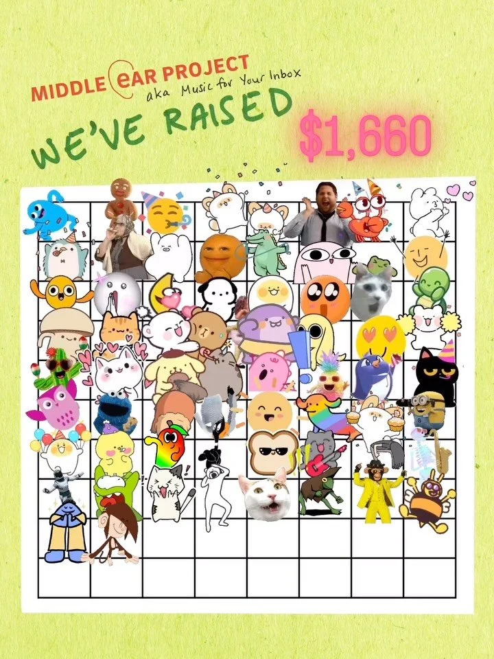 In true NPR fundraiser fashion, we&rsquo;re asking you one last time to support Middle Ear Project&rsquo;s fall fundraiser. We only need $340 more to reach our $2,000 goal!

If 17 people donate $20, we&rsquo;ll make it!

If you&rsquo;ve already donat