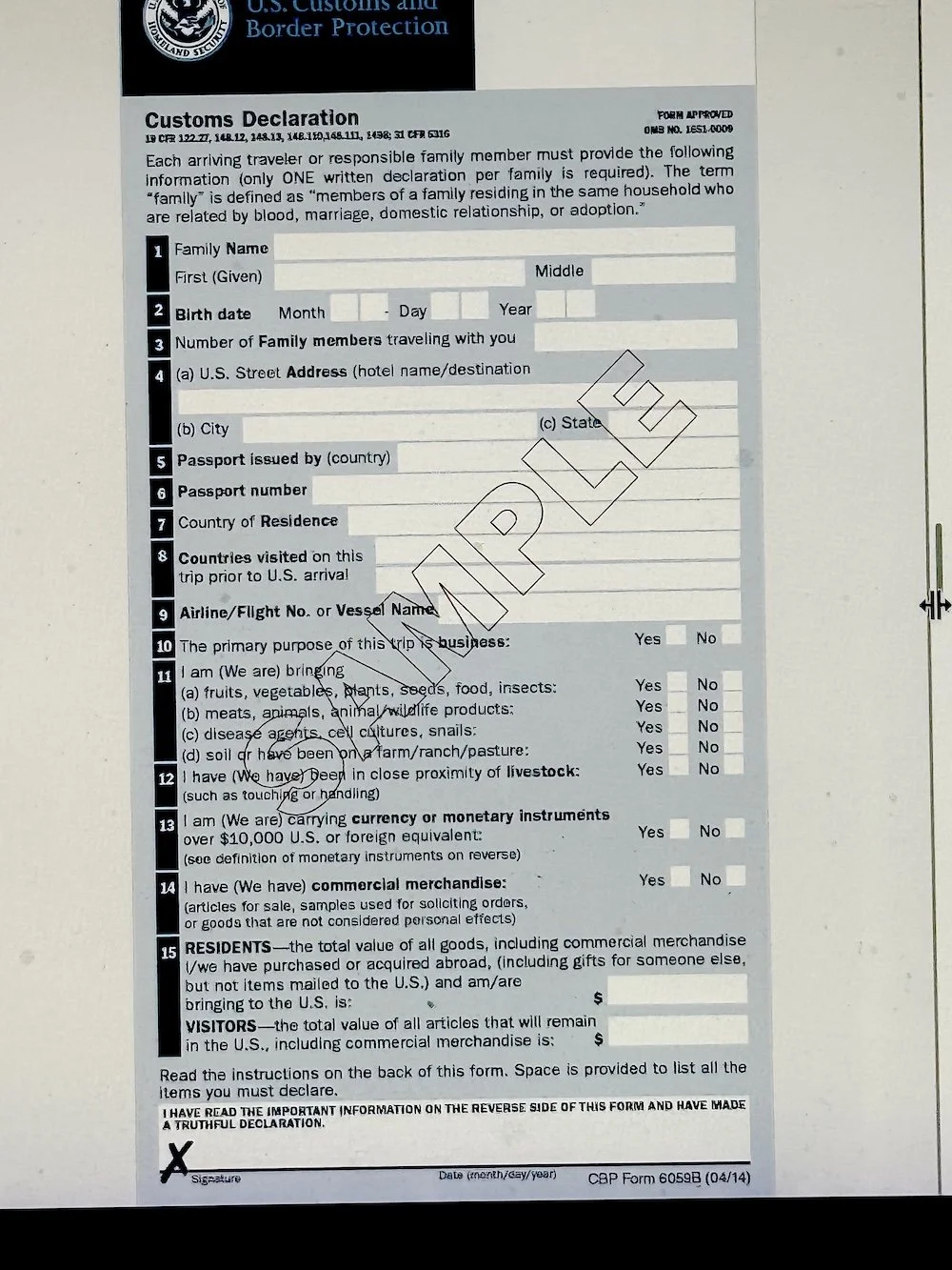 Customs Declaration Form 6059B part 1.jpg