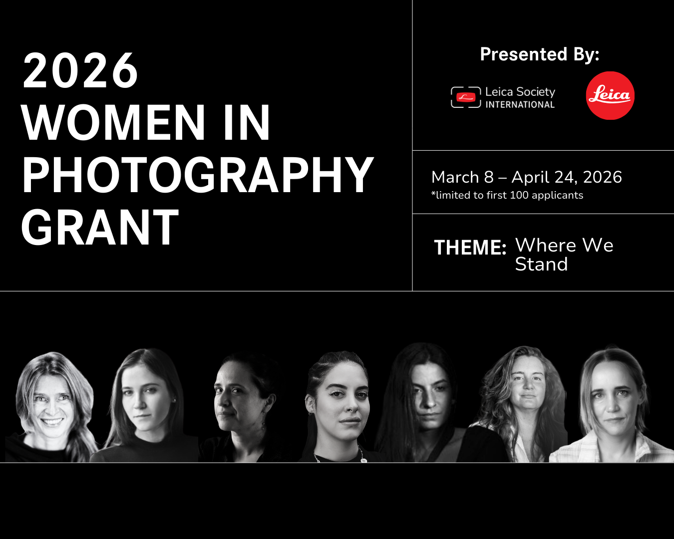 2026 Women in Photography Grant - Application Opens March 8th