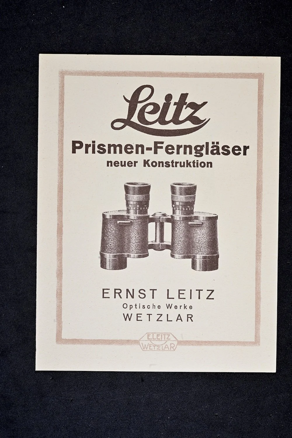 Leitz leaflet of 1920s showing then new prism binoculars..JPG