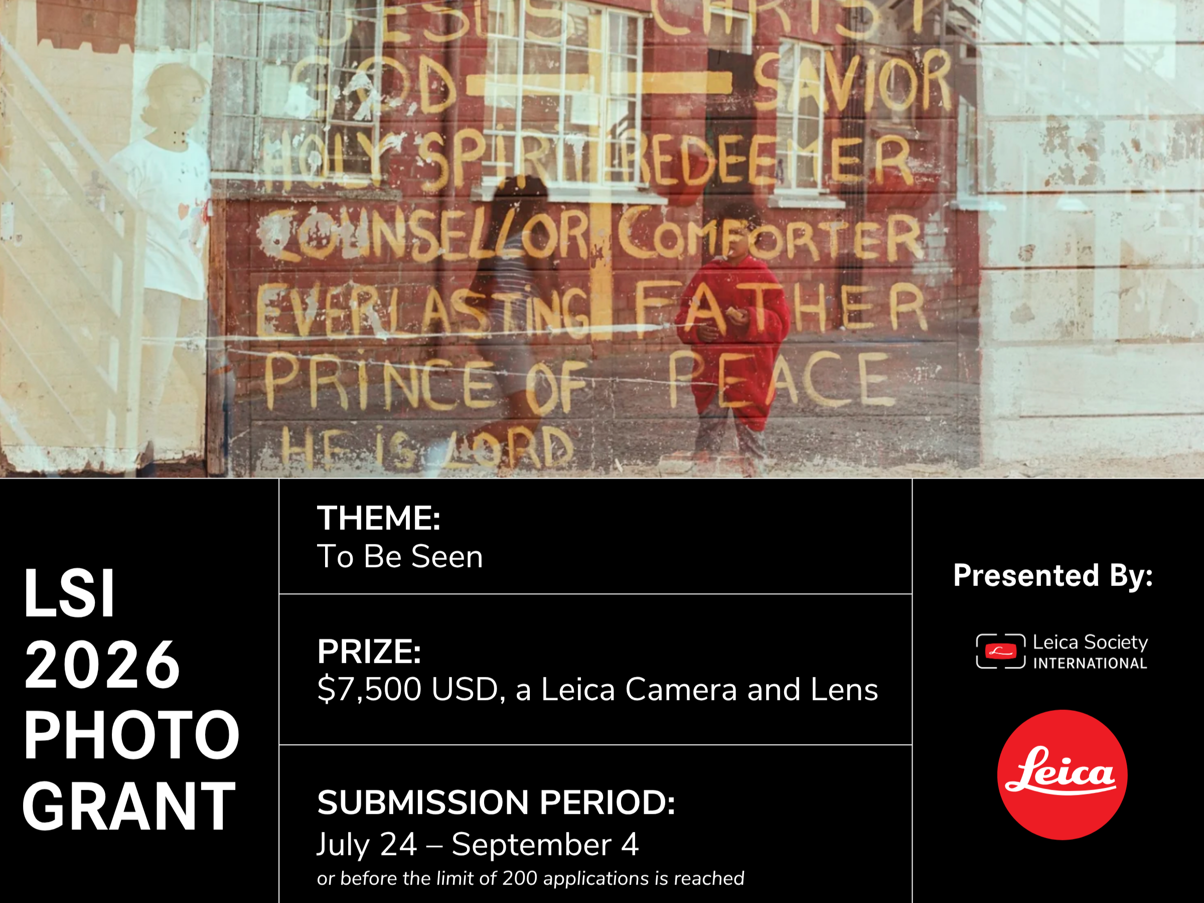 LSI Announces Opening of its 2026 Photography Grant Competition