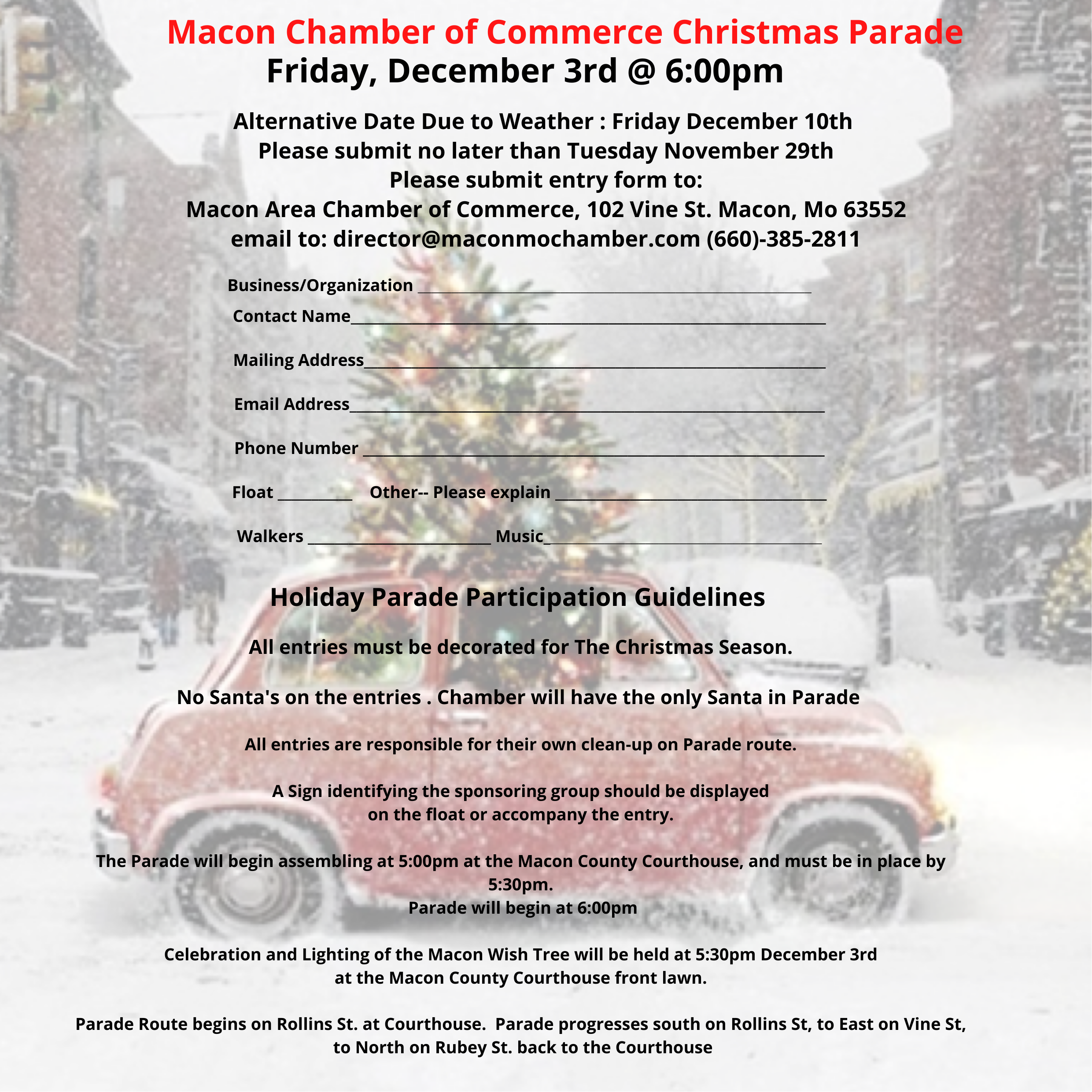 Macon Mo Christmas Parade 2022 Macon Area Chamber Of Commerce