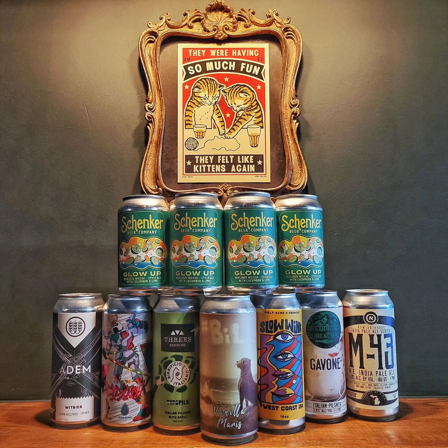 Added to Queue:

@dubco_
Gavone (@wildeastbrewing)

@evergrainbeer
American Rice

@halfacrebeer
Slow Wink (@fremontbrewing)

@oldnationbrewing
M-43

@schenkerbeer
Cucumber Lime Glow Up

@schillingbeerco 
Adem

@threesbrewing
Typopils (@birrificioital