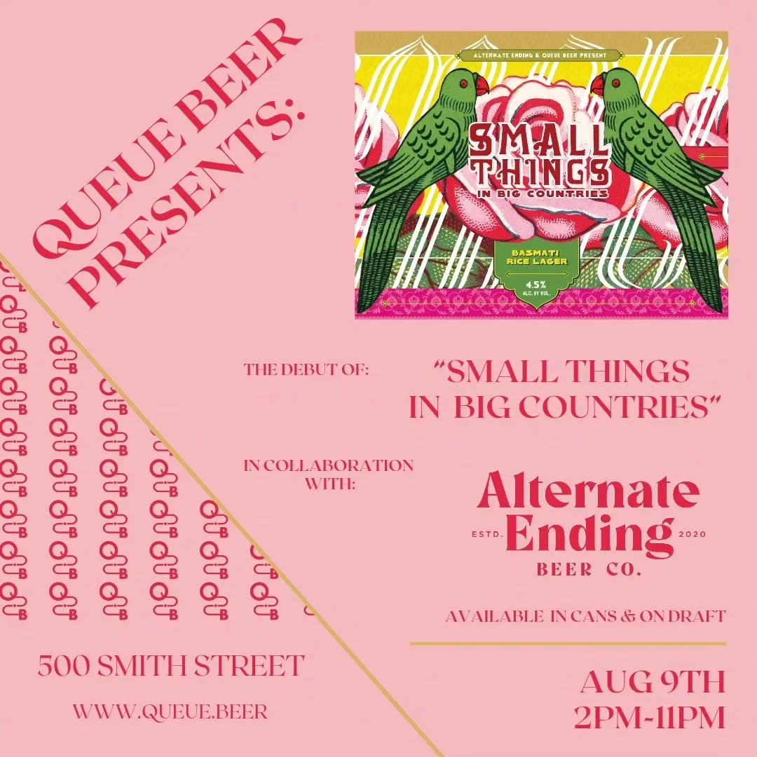Exciting news! 

We're thrilled to announce our first-ever collaboration beer, &quot;Small Things In Big Countries,&quot; created with our friends at Alternate Ending!

This special 4.5% ABV Basmati Rice Lager is a tribute to Indian culture and herit