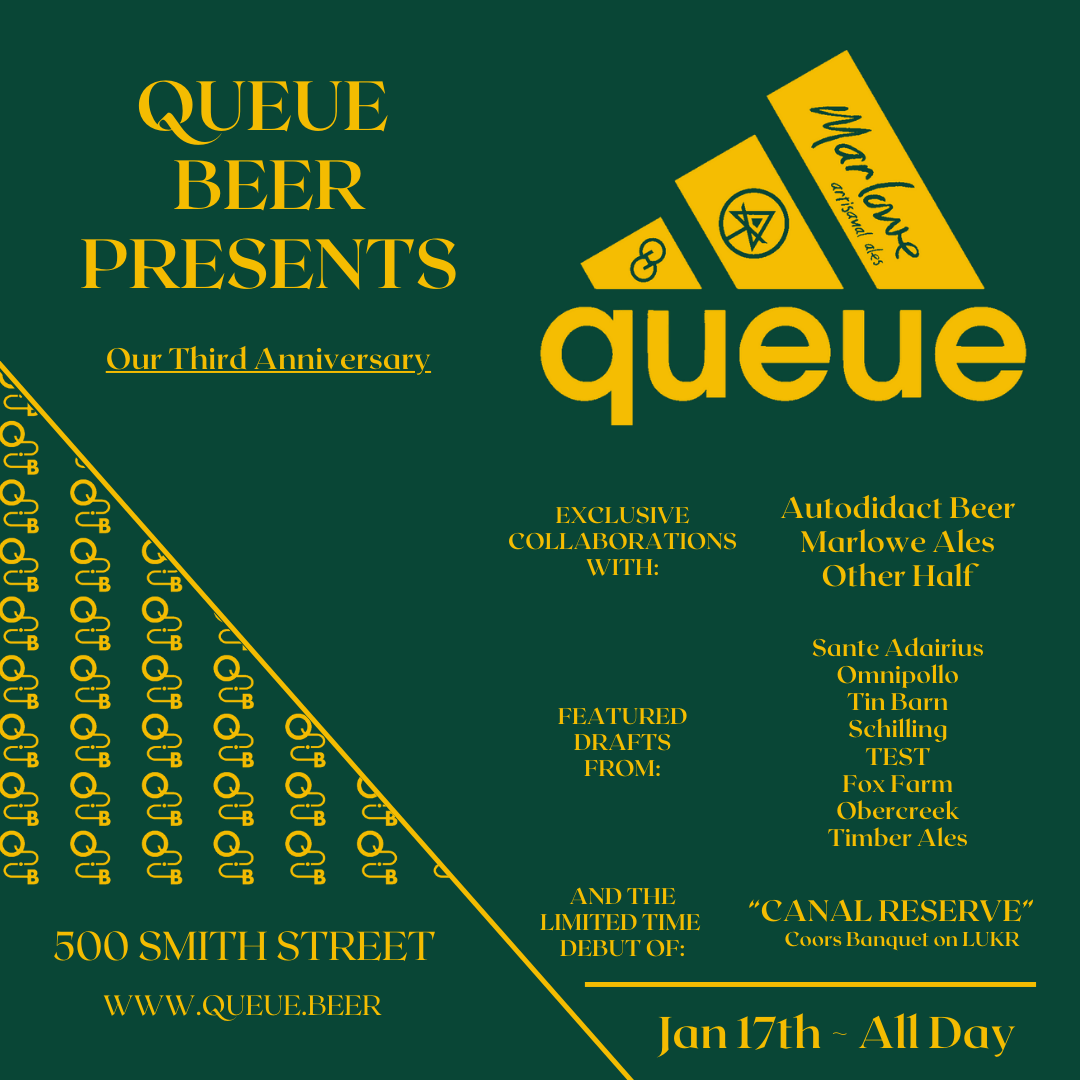 Queue Beer Third Anniversary