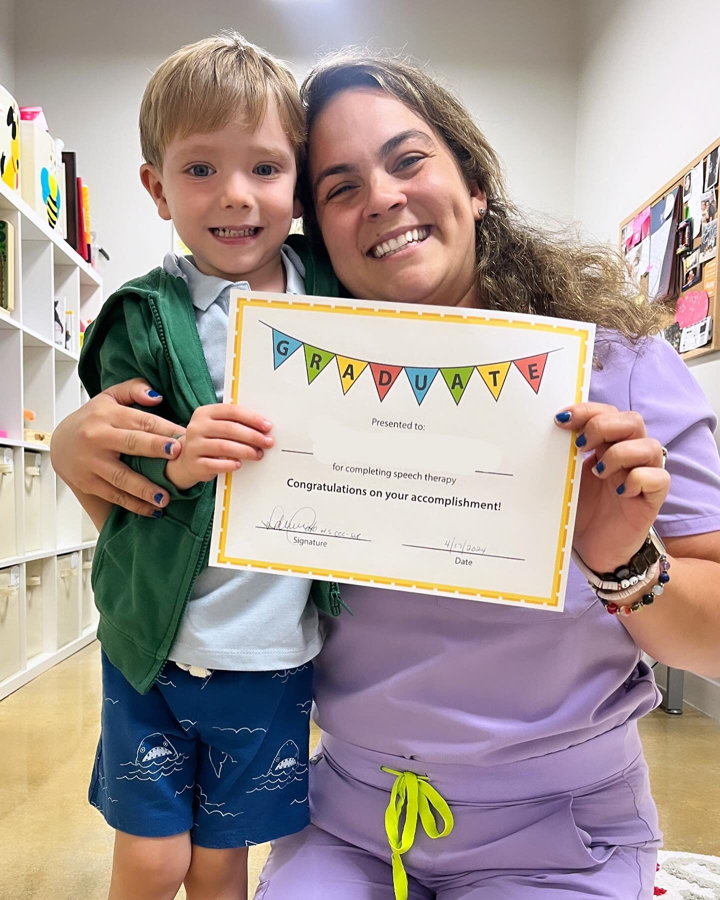 what speechie DREAMS are made of! 🤩🎓

It&rsquo;s graduation day for this little ray of sunshine and boy has this been a bitter sweet moment here at @speechwithatwist. 🥹 

6 whole months working together every week to achieve some pretty tough spee