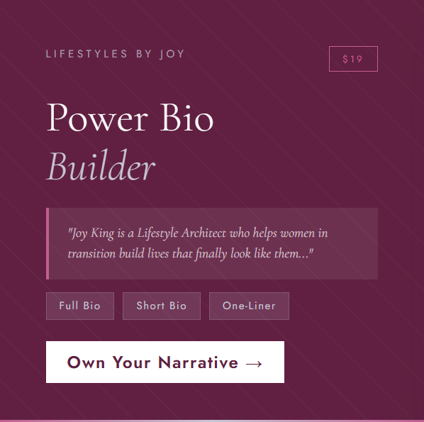 Power Bio Builder Template