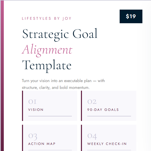 Strategic Goal Alignment Template