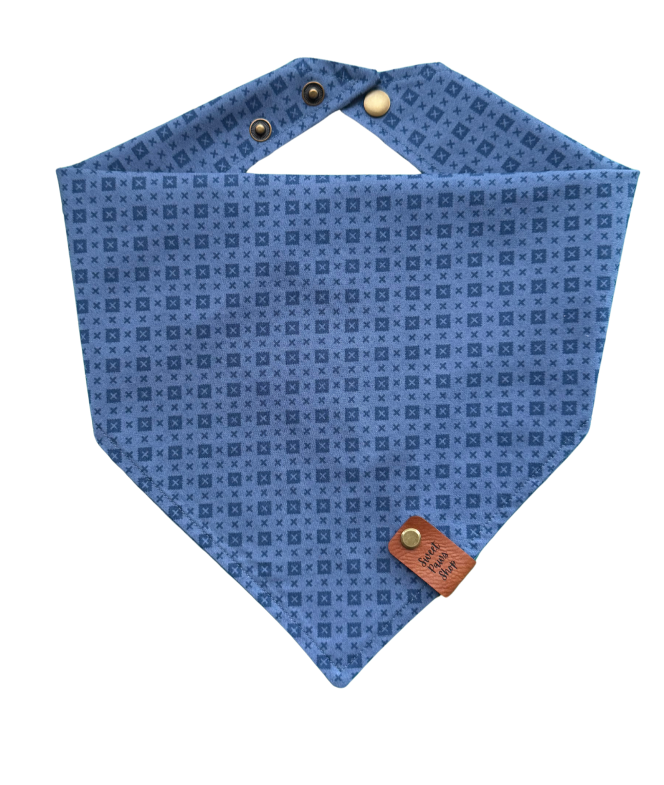 Blue Oxford Dog Bandana