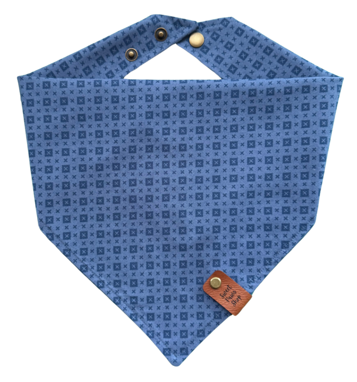 Blue Oxford Dog Bandana