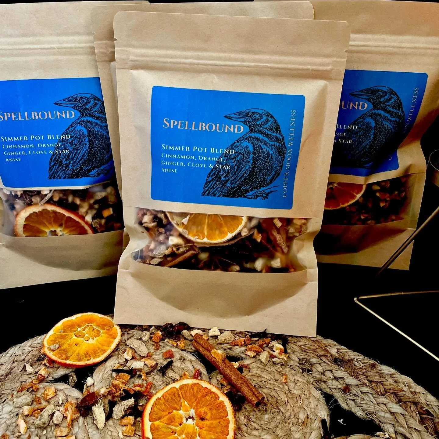 Halloween may be over but Autumn continues. I have restocked my Spellbound Simmer Pot, perfect for creating cozy vibes at home! 🍁 
To use: simply place in a heat safe pot on the stove, in a crockpot or in your favorite cauldron. 😉 You can this and 