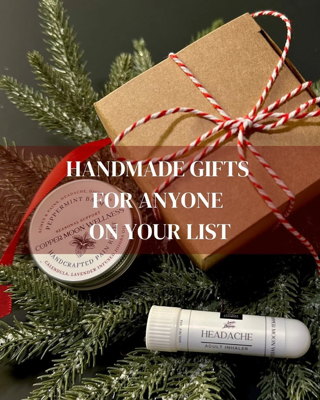 Exciting news! My holiday gift boxes are back! You all sold these out last holiday season so I made double this year in hopes of bringing handcrafted, small-batch wellness supplies to the homes of you or the people who mean the most to you. 

There a