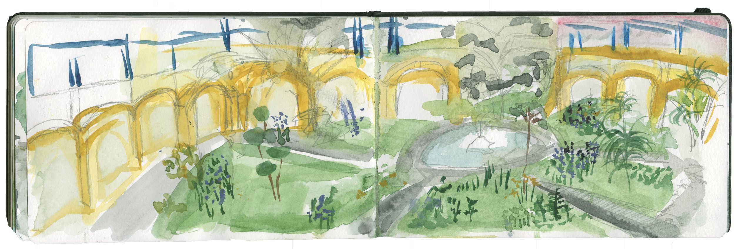 The Hospital in Arles, Van Gogh stayed in 1888