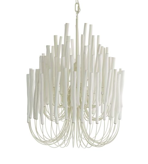 Tilda Small Chandelier – White Iron Spoke Light | Donna Donaldson Interiors