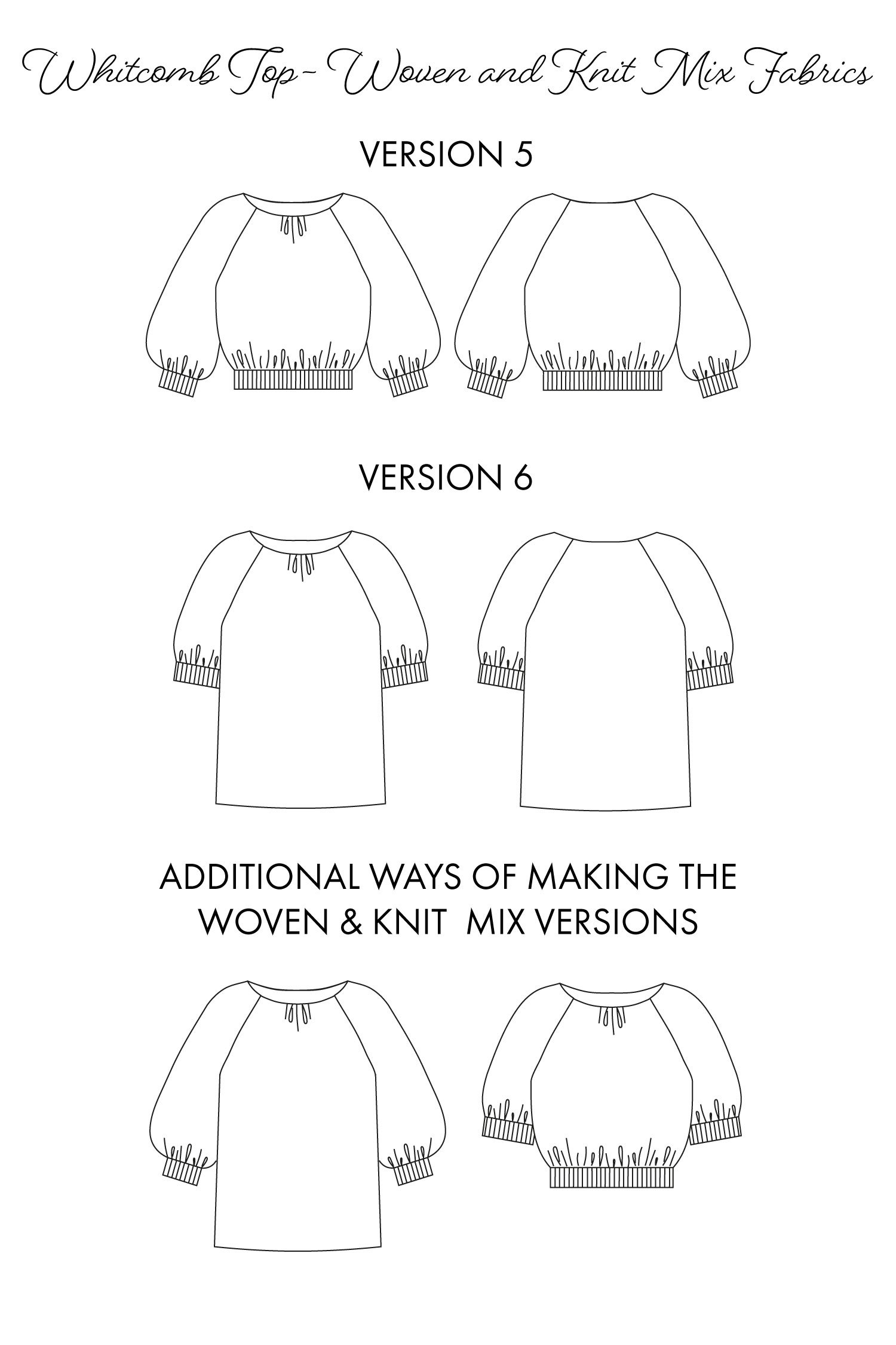 sew love patterns whitcomb top sewing pattern, beginner sewing pattern, sweater sewing pattern